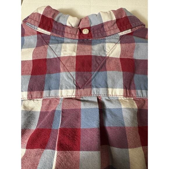 Tommy Hilfiger Men's Classic Fit Long-Sleeved Button-Down Shirt Sz L Plaid Logo - Picture 12 of 13